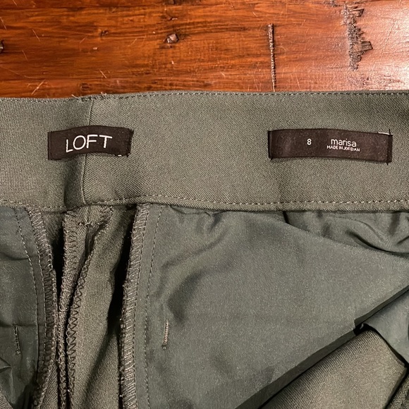 Loft green ankle pants Marissa style - Picture 2 of 3